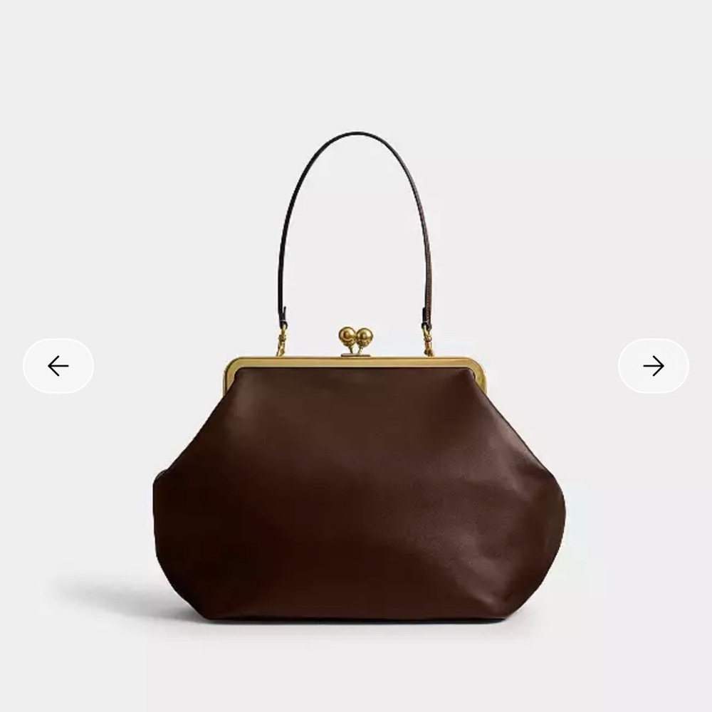 Coach Large Kisslock Frame Bag